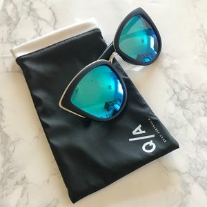 Quay Australia My Girl sunglasses w/ blue lenses